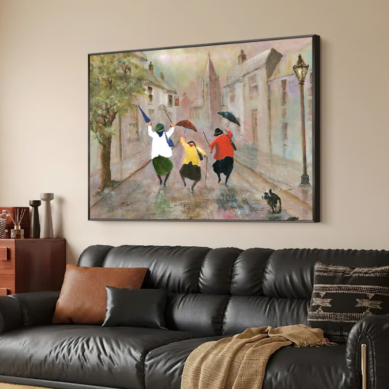 《有趣的人》小众艺术挂画客厅沙发背景墙壁画餐厅卧室装饰画横版,家居饰品,现代装饰画,淘宝优惠券,粉丝福利购,淘宝优惠卷