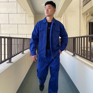 秋冬纯棉国网电力工作服套装男电焊防烫工装长袖加厚劳保服可绣字