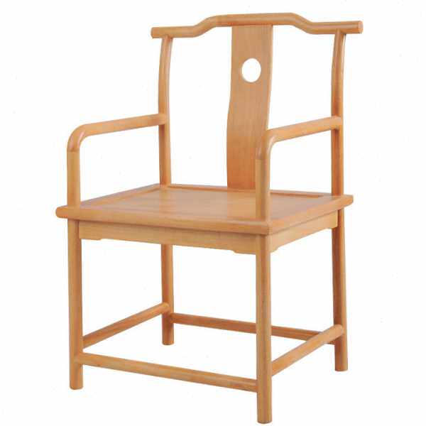 现简约实木椅子家用客厅泡茶椅公室接待主人椅客人艺圈椅