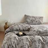 60支色织空气感大提花四件套 1.8m床款 四件套 2025新款 花未眠