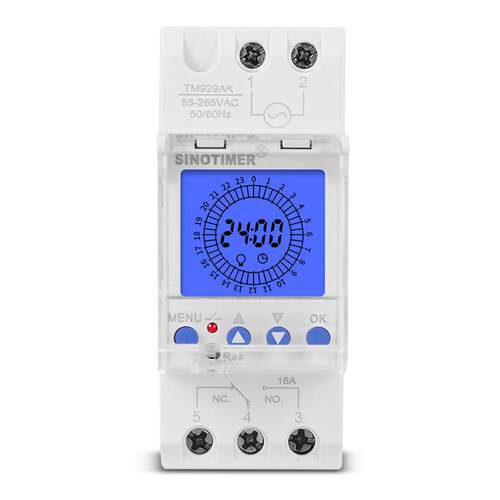 TM929AK 可更换电池24小时智能模拟定时器开关背光85-265V 16A