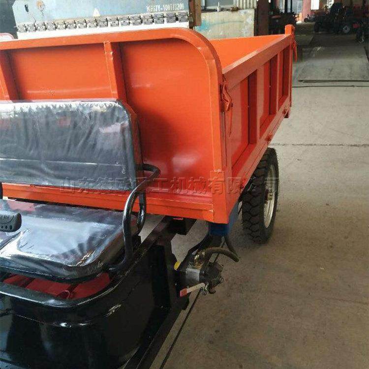 载重一吨电动工程运输车 路桥建设砂浆混凝土装卸搬运电动三轮车