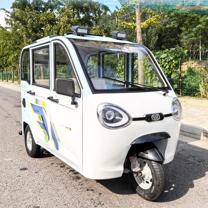 新款女士电动三轮车油电两用小型家用乡镇代步接送成年人电瓶车