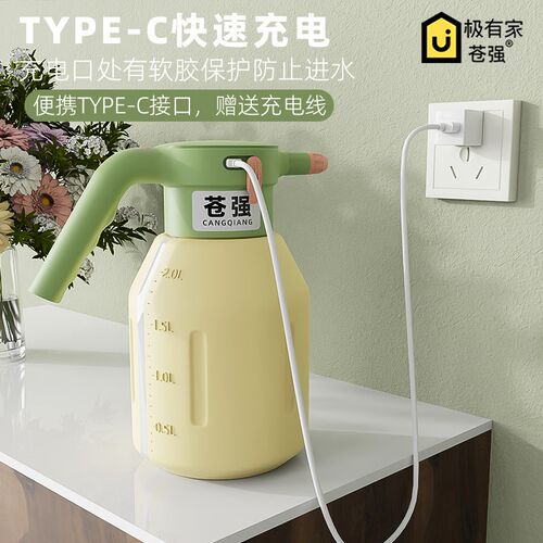 电动浇花喷壶大容量自动喷水壶家用清洁消毒洒水壶浇水壶