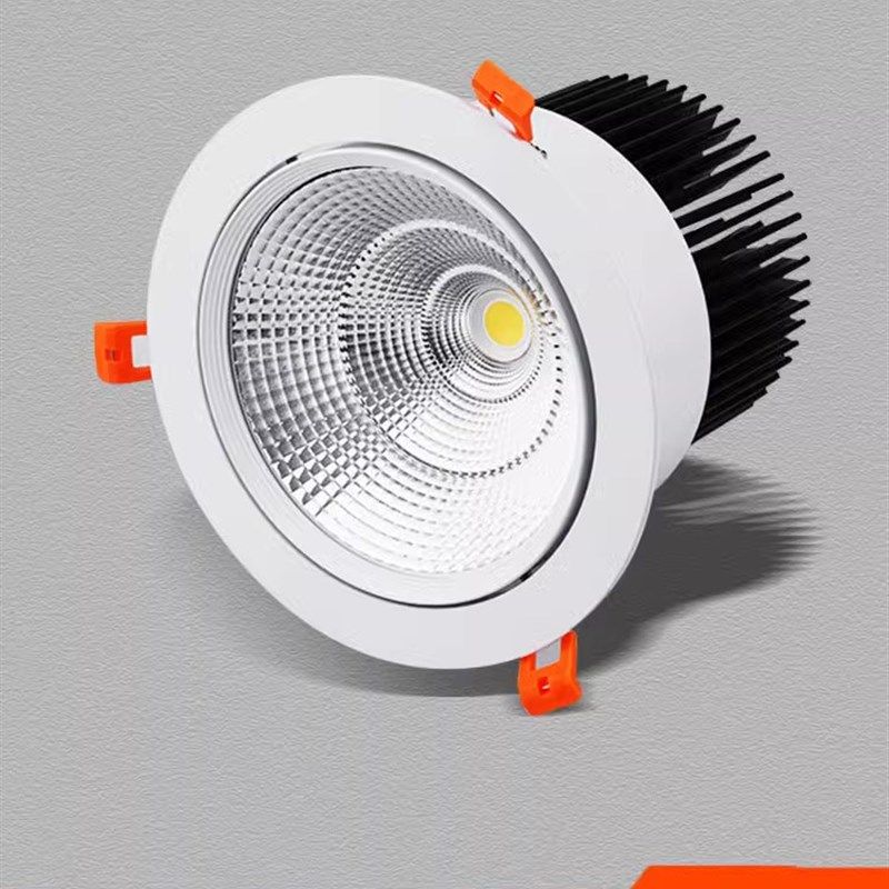 超高亮嵌入式led可调射灯天花灯服装店防眩筒灯40W50W开孔16公分