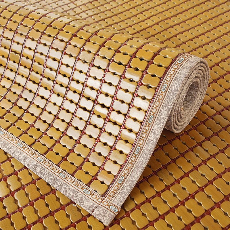 新款凉席竹席麻将席竹片单人麻将凉席夏季席子宿舍家用可折叠1.8