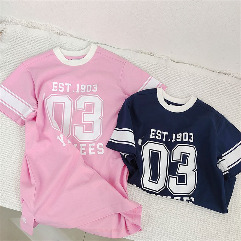 外贸单120-160童装夏季新款儿童圆领休闲运动女童短袖连衣裙