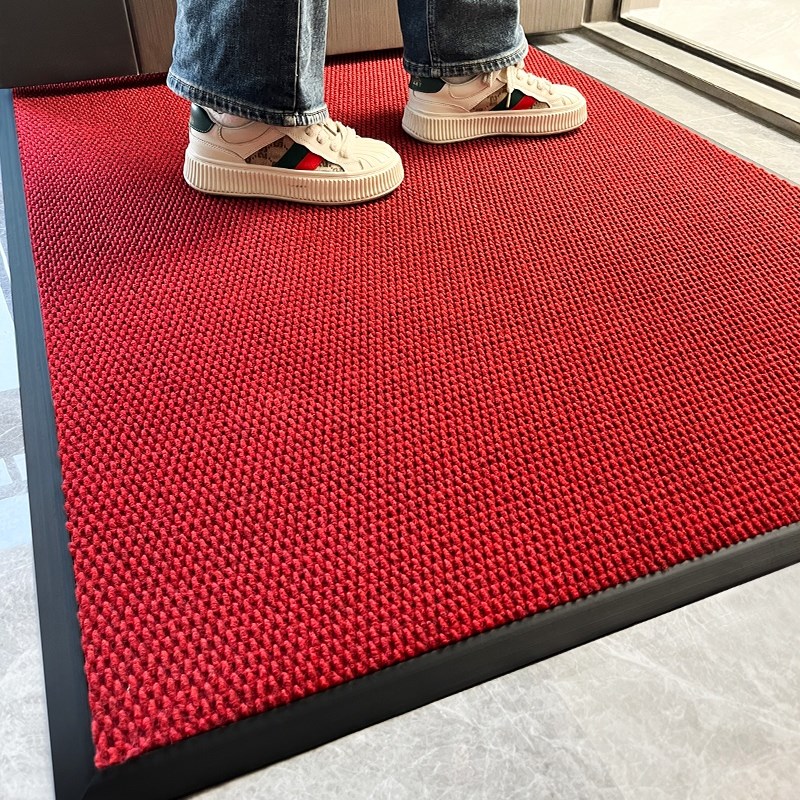 红色入户门地垫高级感进门门垫门外脚垫家用门口进户门室外地毯