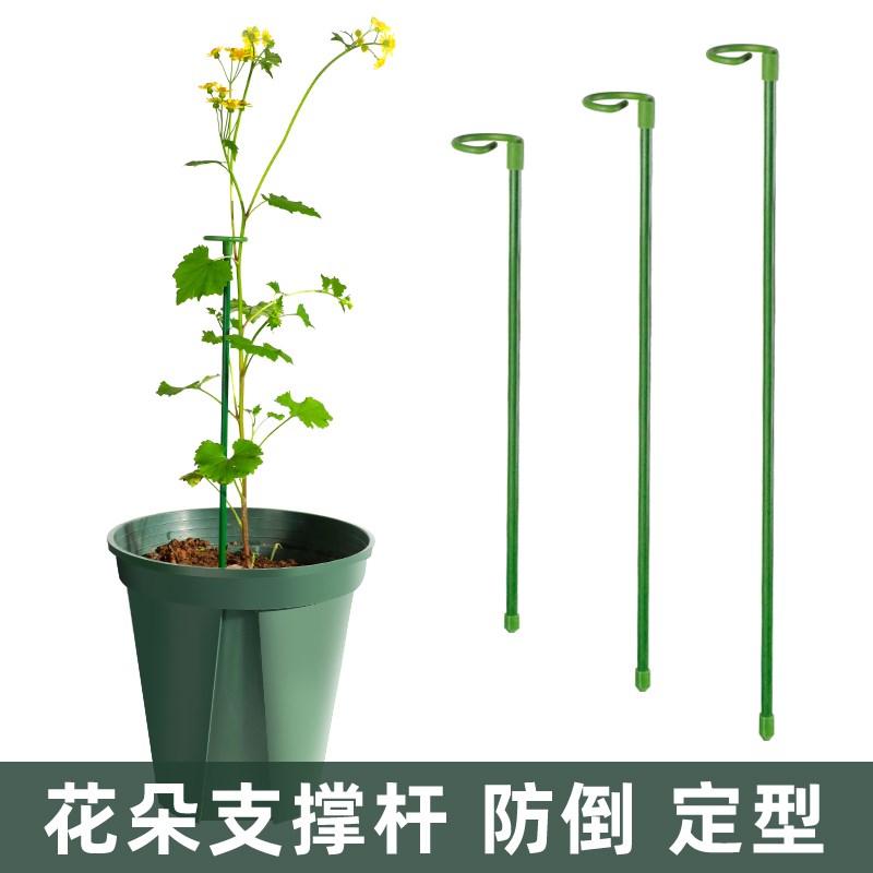 园艺支撑单杆室外花园月季爬藤种菜捆扎支架植物固定防倒伏花架子