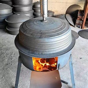 农村柴火炉灶烧木拆无烟户外移动炉子地锅灶烧煤炉室内大锅台家用