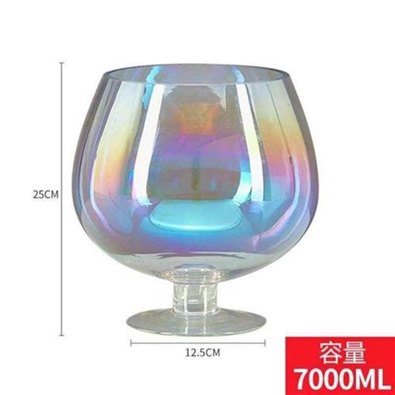 加大玻璃杯子装水杯大容量高脚摆件扎啤杯游戏比赛杯果汁杯加厚