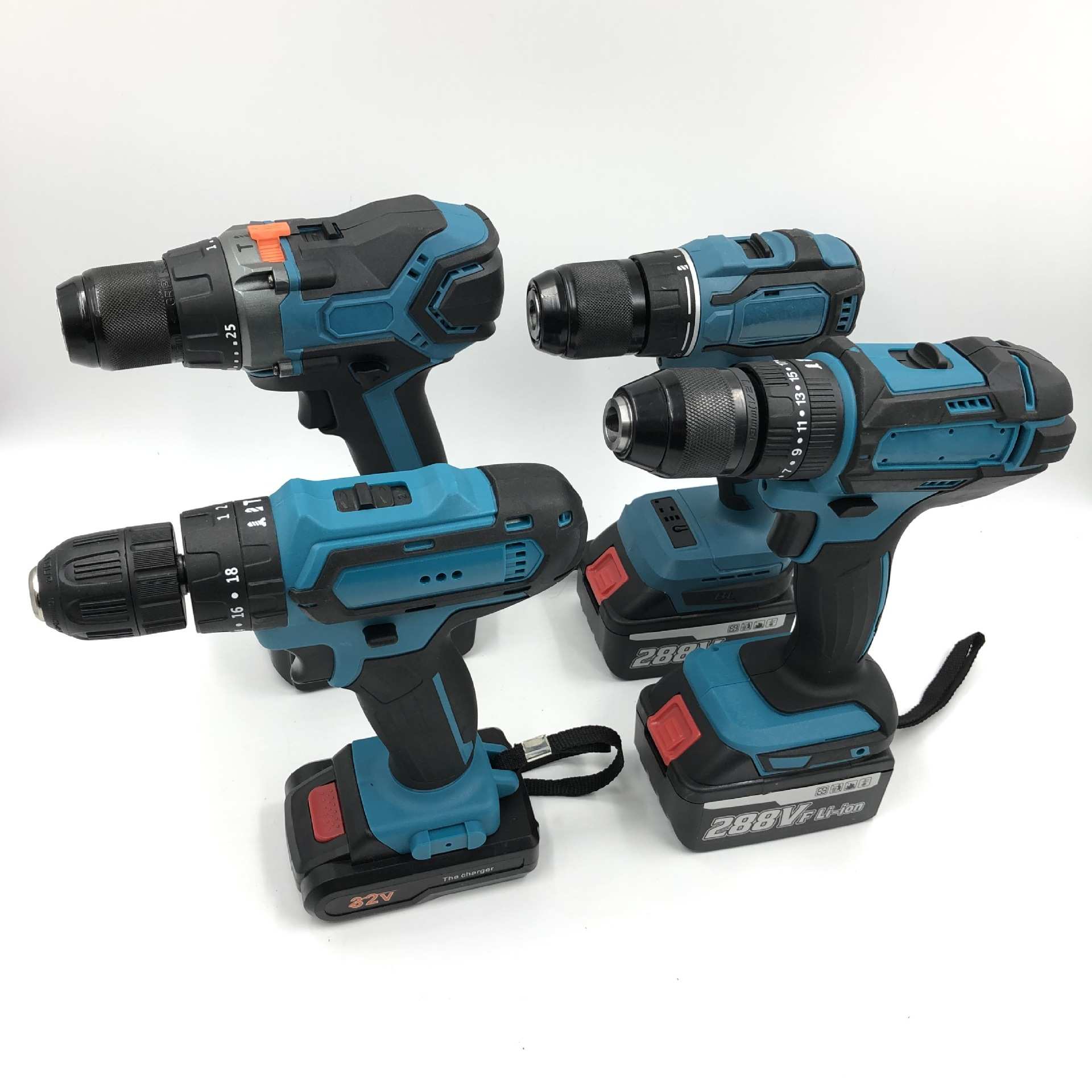 兵刃充电式手电钻25V大功率双速锂电钻家用电动螺丝