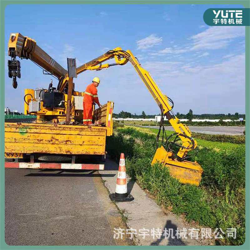 车载树木绿化机折叠伸缩臂修剪车边坡杂草破碎绿篱修剪机
