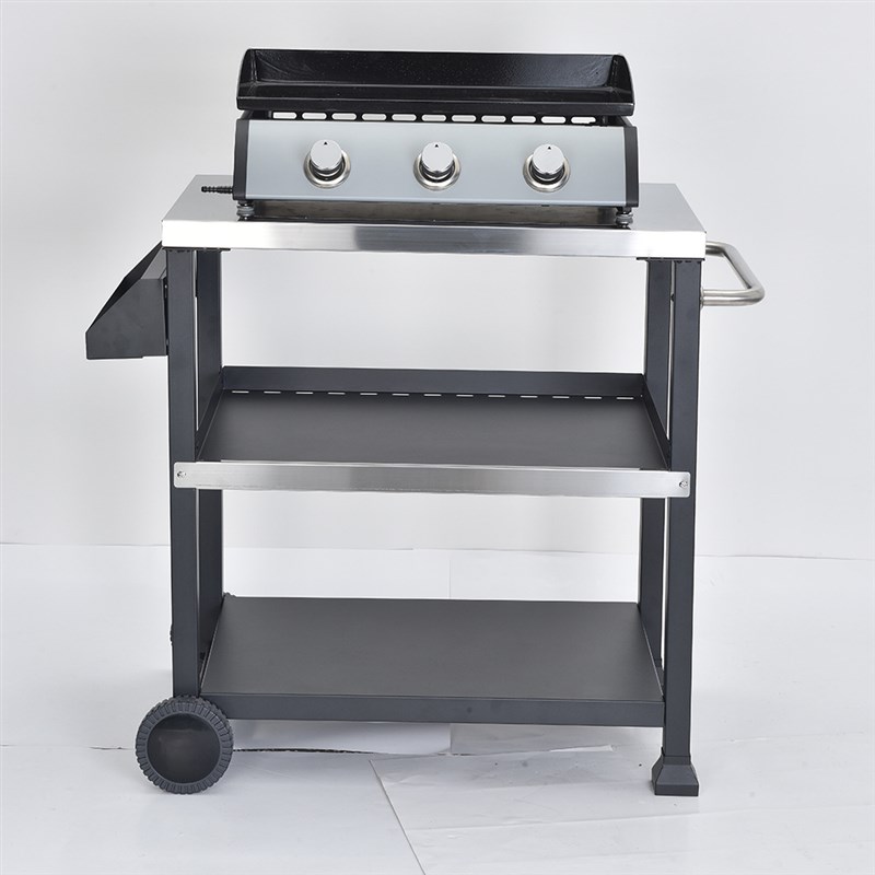 商用燃气小型铁板烧家用煎烤牛排鱿鱼冷面手抓饼机器聚会燃气烤炉