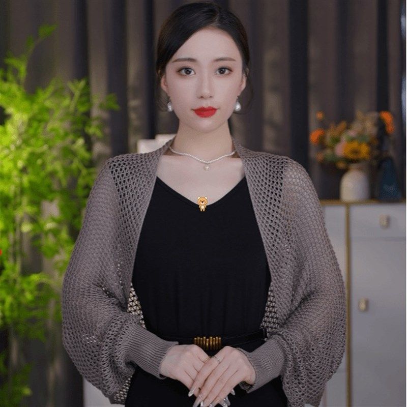 【四季】【冰丝长袖披肩】新款混纺夏秋季针织披肩百搭款时尚女长,电动车/配件/交通工具,电动车防晒衣/披肩,淘宝优惠券,粉丝福利购,淘宝优惠卷