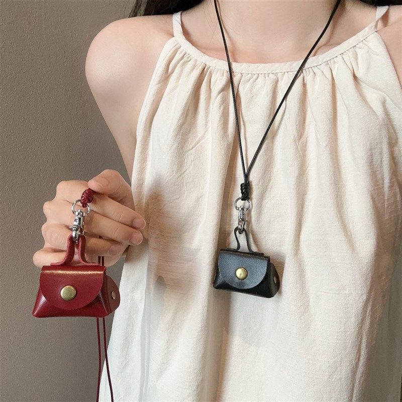 覆古皮质耳机套挂件项炼女零钱收纳小包配饰锁骨炼挂颈毛衣炼 炼,饰品/流行首饰/时尚饰品新,项链,淘宝优惠券,粉丝福利购,淘宝优惠卷