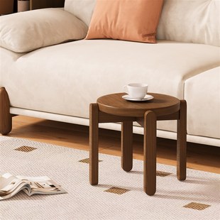 小凳子家用矮凳子小板凳客厅茶几凳脚凳可叠放实木凳子圆凳换鞋凳