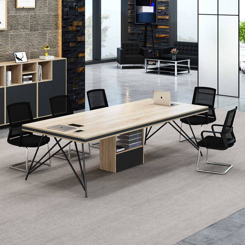 办公家具会议桌北欧工业风小型拼接简易长桌简约现代6人大培训桌