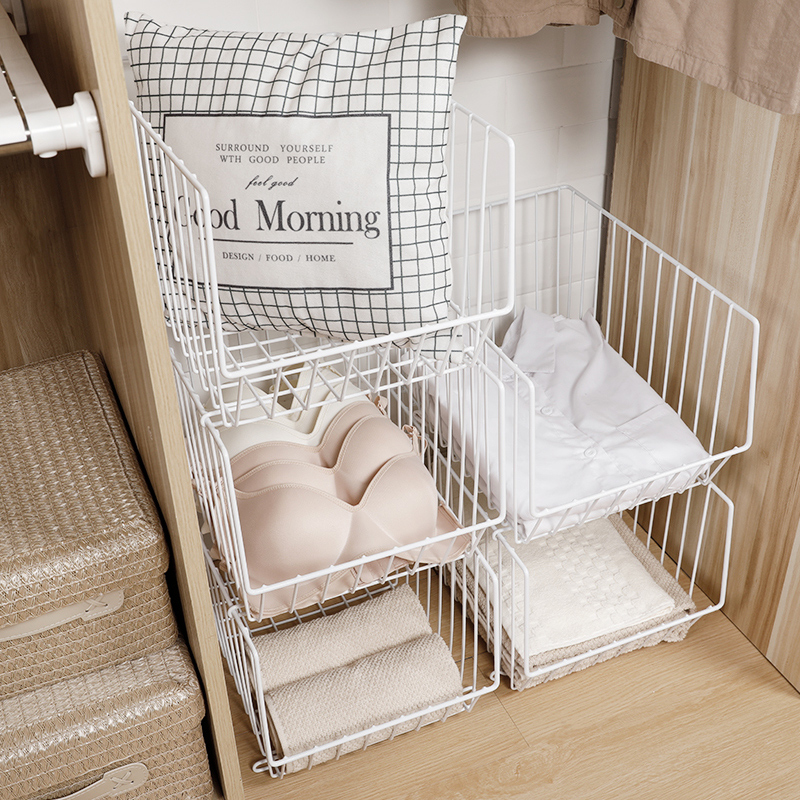 衣柜分层收纳架柜内分隔篮衣橱隔层整理架衣物隔板多层柜子置物架