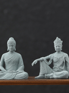 景观僧佛像小摆件花卉园艺盆景假山微景观鱼缸造景佛陀装饰工艺品