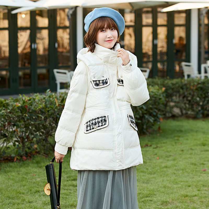 孕妇冬季长袖连帽短款棉服羽绒服打底马甲袖口可拿下纯色韩版外套