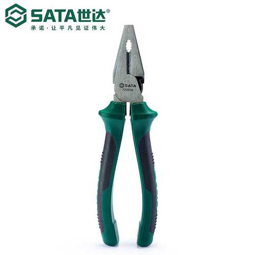 7 Sata/世达五金工具钢丝钳Cr-V锻造72201B/72202B/72203B老虎钳