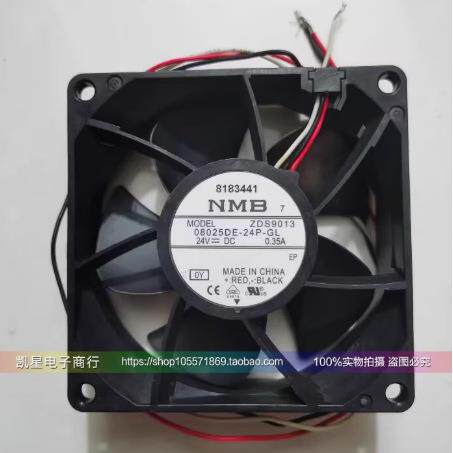 NMB 08025DE-24P-GL DC24V 0.35a 8025 8cm/24V 防水暴力散热风扇