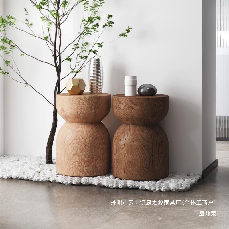 厂家异形酒店圆形树桩矮凳木墩床头柜摆件墩子自然椅子树墩原木家