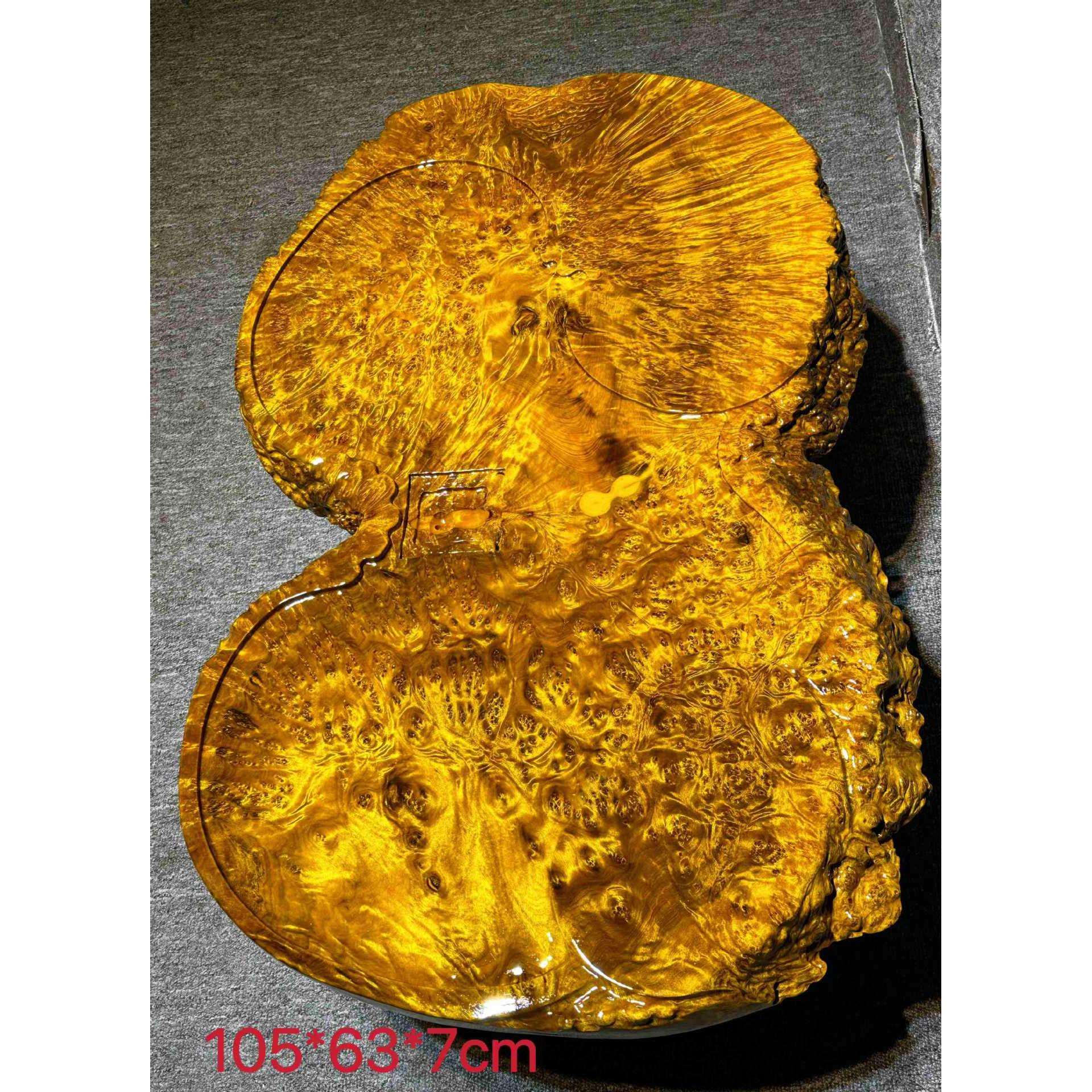 黄金樟木爆满树瘤茶盘 山香果木茶盘 实木茶盘 原木茶桌树瘤