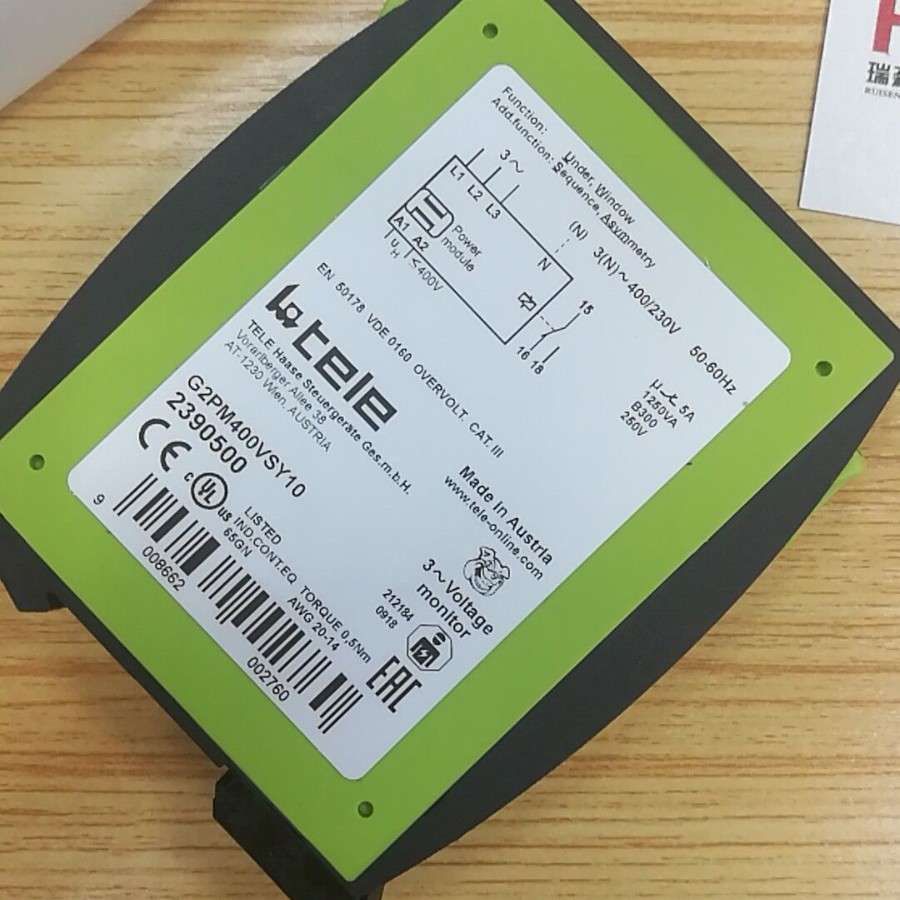 奥地利 TELE 定时继电器 监视继电器等产品G2PM400VSY10