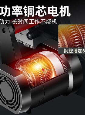 柏普希电锯伐木锯大功率手持式家用插电电锯 木工锂电锯链条锯