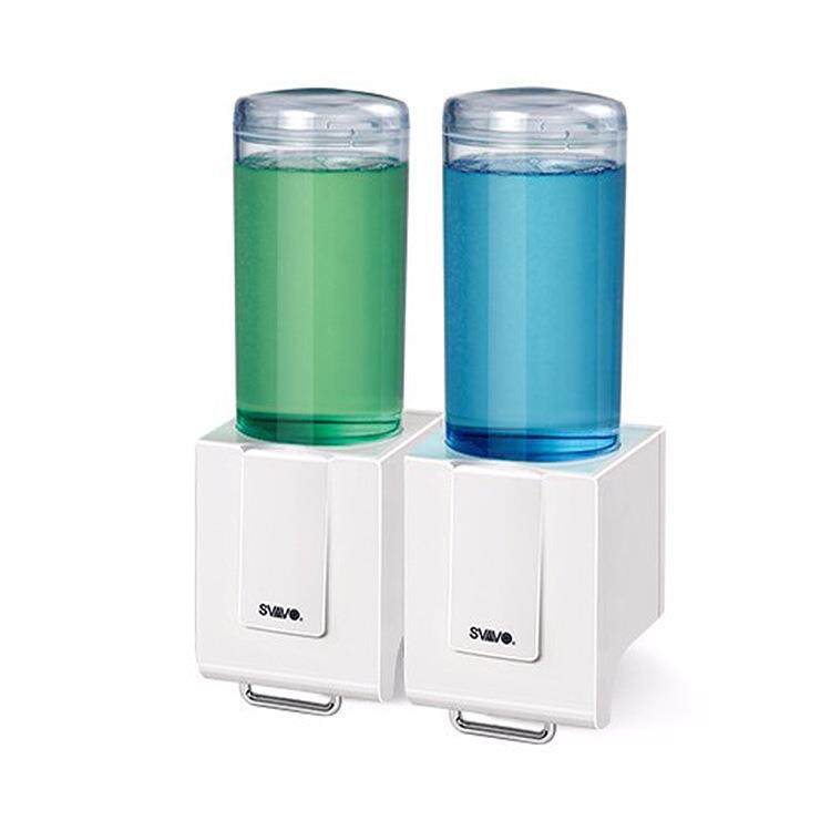 瑞沃VX686-2手动皂液器酒店卫生间厨房出液500ML双格乳液给皂器机