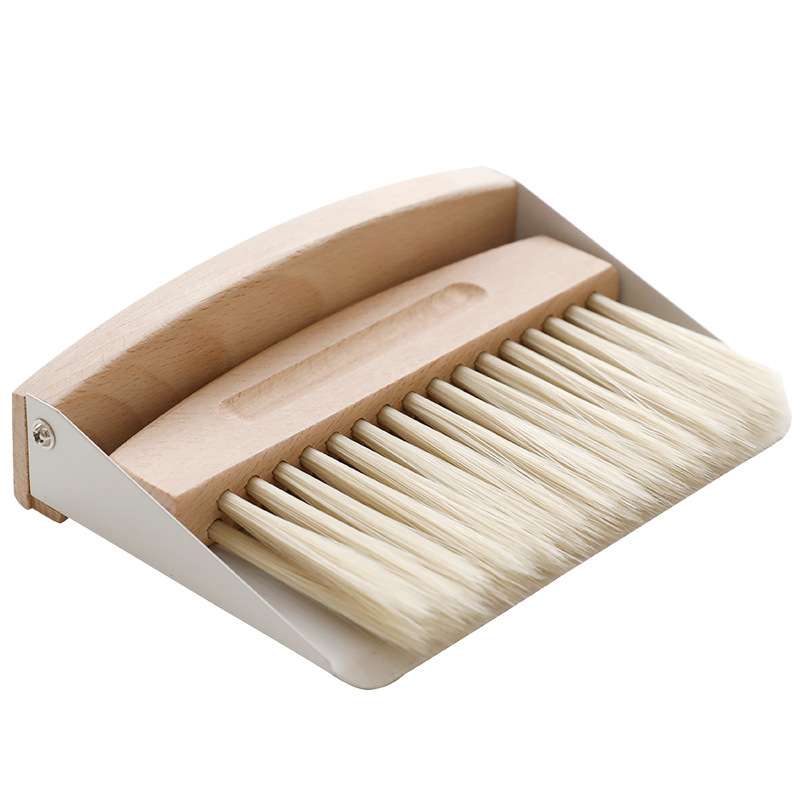 CE2Q迷你桌面小扫把簸箕清洁套装榉木扫帚组合刷子垃圾铲儿童