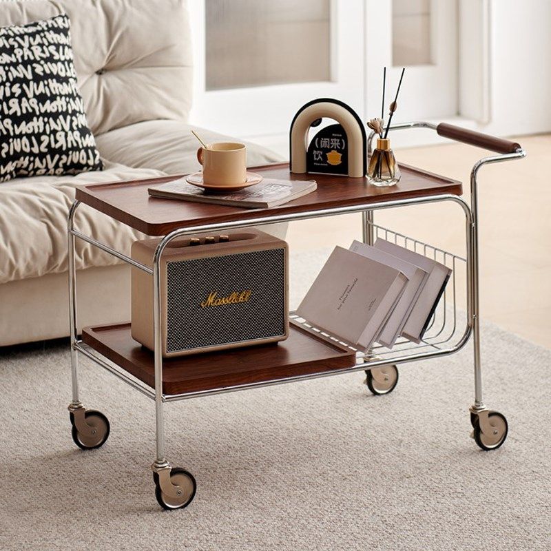 简约可移动茶水小推车实木茶几沙发边几角几客厅餐边柜餐车置物架,住宅家具,移动边几/推车,淘宝优惠券,粉丝福利购,淘宝优惠卷