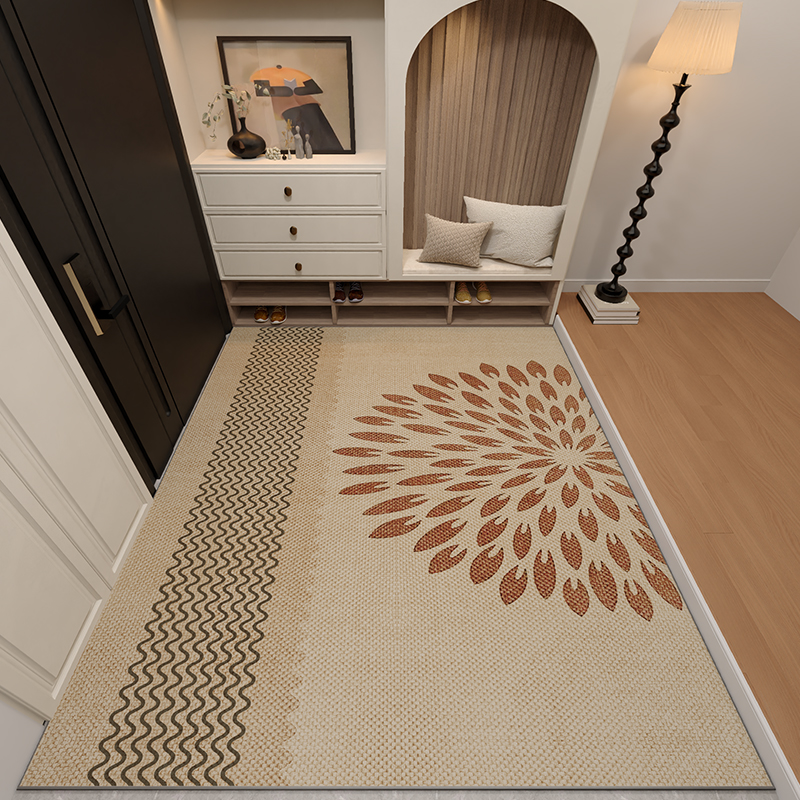 高级感入户门垫进门地垫大面积全铺家用地毯客厅2024新款玄关脚垫