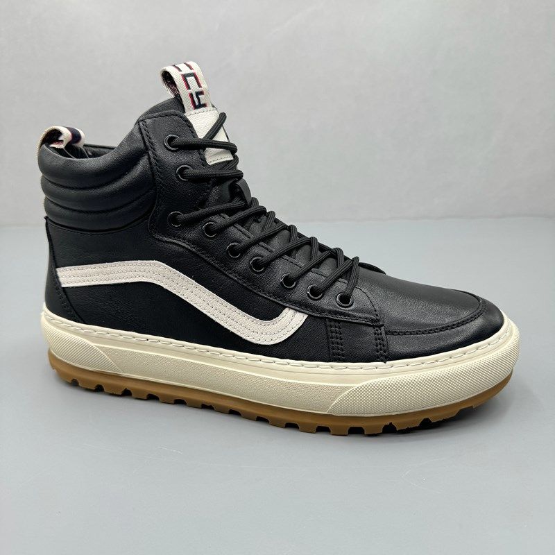 捡漏稀缺高端外贸尾货真皮男运动休闲板鞋2024新款厚底潮流高帮鞋,流行男鞋,高帮鞋,淘宝优惠券,粉丝福利购,淘宝优惠卷