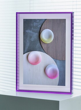亚克力悬浮中空相框打印照片植物标本挂墙画框创意装饰画相片框