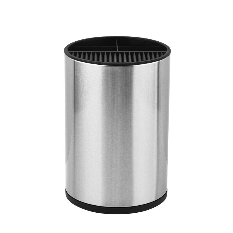 不锈钢刀座家用刀架刀具厨具二合一收纳筒自由插刀座沥水筷子篮