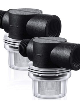 6分20目304不锈钢网内丝螺纹过滤器塑料透明自来水前置管道25mm