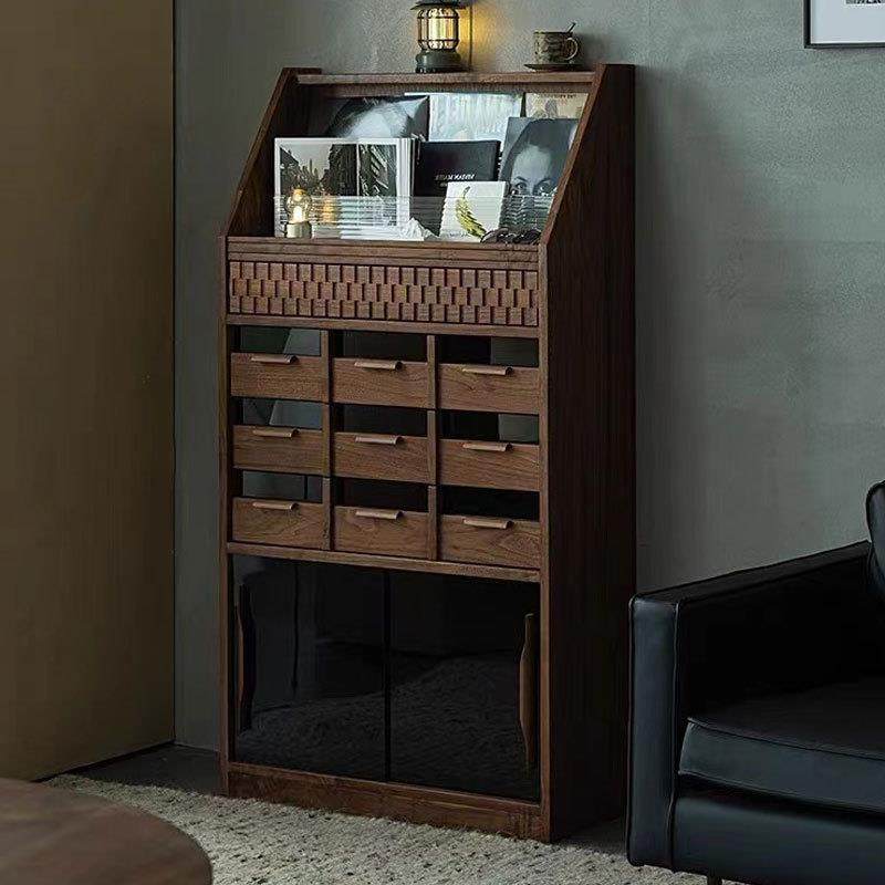 北欧实木黑胡桃木杂志柜简约日式书柜置物架边柜客厅卧室展示斗柜,鲜花速递/花卉仿真/绿植园艺,割草机/草坪机,淘宝优惠券,粉丝福利购,淘宝优惠卷