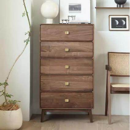 北美黑胡桃木斗柜轻奢五斗柜卧室实木柜子北欧抽屉柜客厅电视边柜,鲜花速递/花卉仿真/绿植园艺,割草机/草坪机,淘宝优惠券,粉丝福利购,淘宝优惠卷