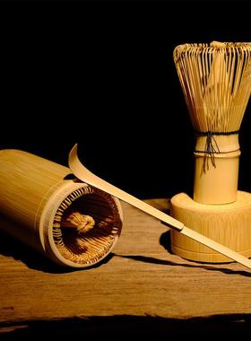 竹筒 茶筅套装 百本立 抹茶搅拌刷 Bamboo maccha stirring 竹制