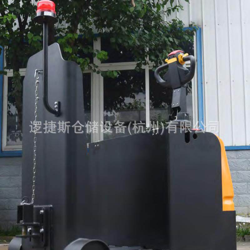 把手站立式电动牵引车小型拖钩式搬运车 自动拖车头牵引挂车头