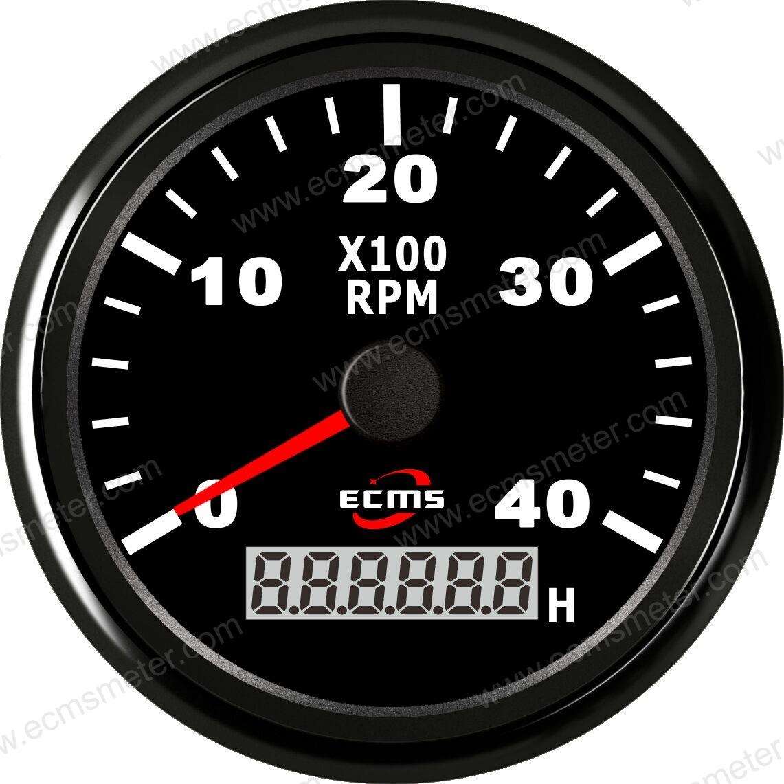 ECP游艇快艇轮船渔船船艇改装车汽车指针转速表4000转 速比可设