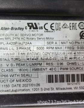 MPL-B580J-SK72AA伺服电机MPL-B580J-SK74AA