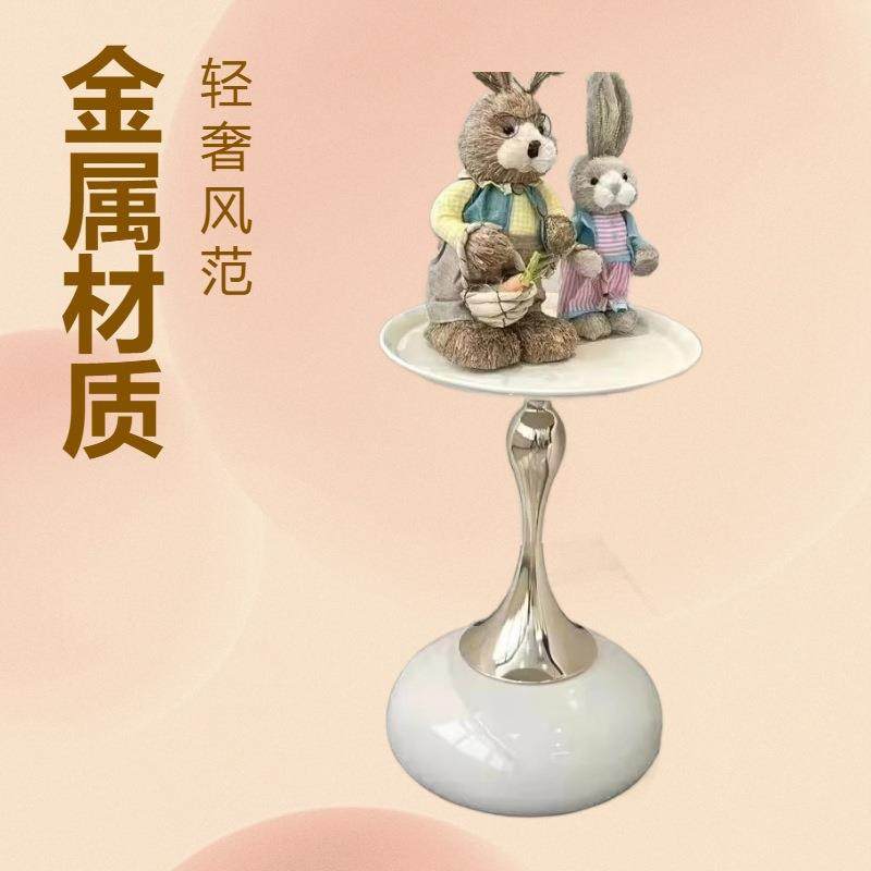 欧式铁艺边几小户型家用客厅沙发边小蛮腰法式茶几卧室床头小圆桌,鲜花速递/花卉仿真/绿植园艺,割草机/草坪机,淘宝优惠券,粉丝福利购,淘宝优惠卷