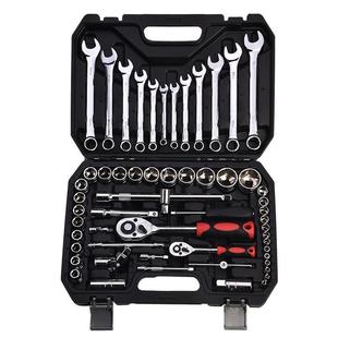 锴达KT50061 套筒棘轮扳手两用扳手61件套组合多用