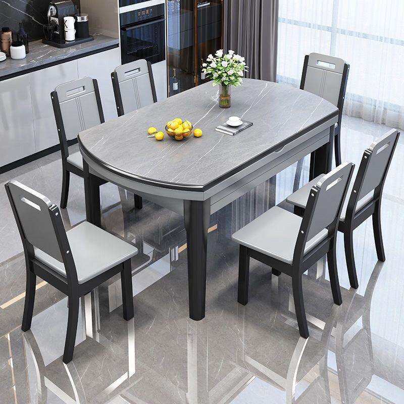 岩板亮光餐桌椅组合现代简约餐桌家用可伸缩圆桌加厚实木饭桌子,电子元器件市场,其它元器件,淘宝优惠券,粉丝福利购,淘宝优惠卷
