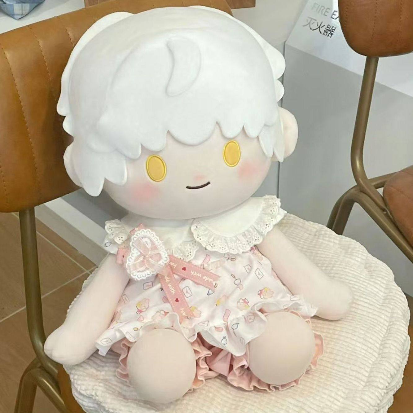 40cm娃衣厘米爬爬服棉花娃娃玩偶衣服连衣裙坐姿一番属性可爱