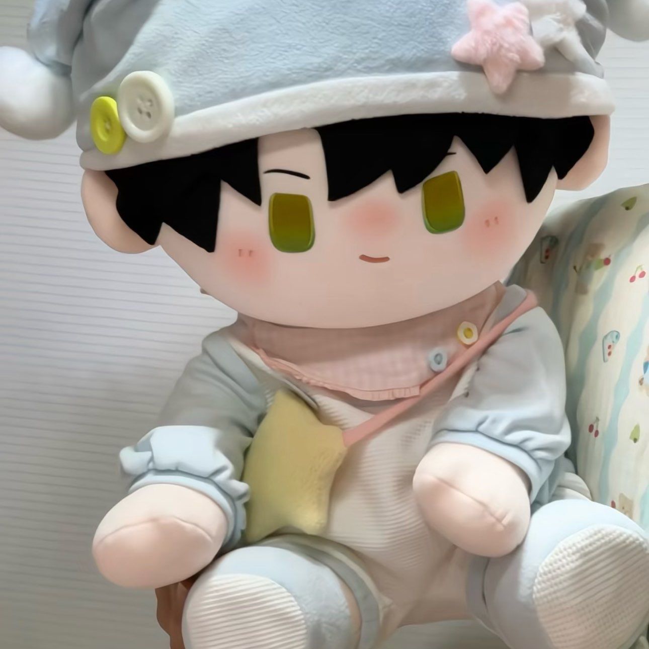 40cm娃衣棉花娃娃毛绒公仔坐姿套装一番玩偶衣服替换爬服